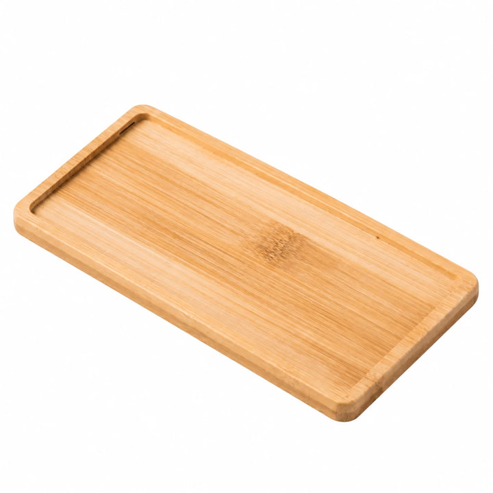 Bandeja De Madera De Bambú cuadrada Multiuso Cocina Deco Natu — material Bambu