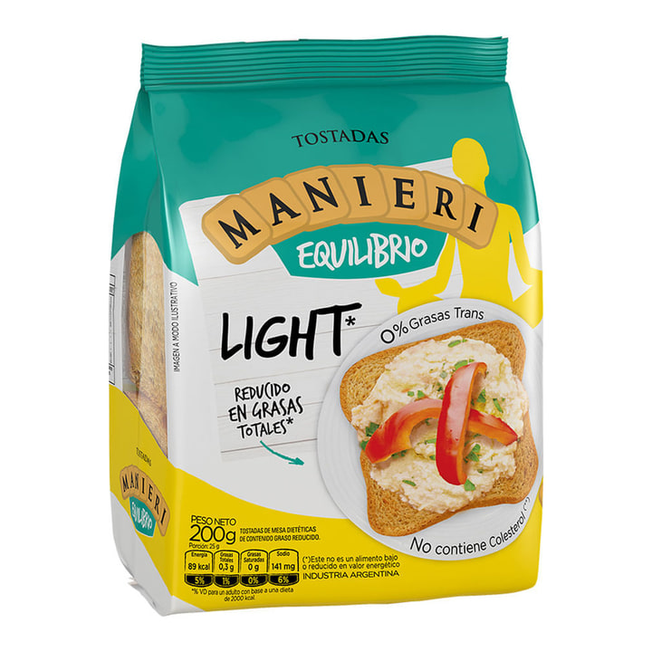 Tostada light 200 grs