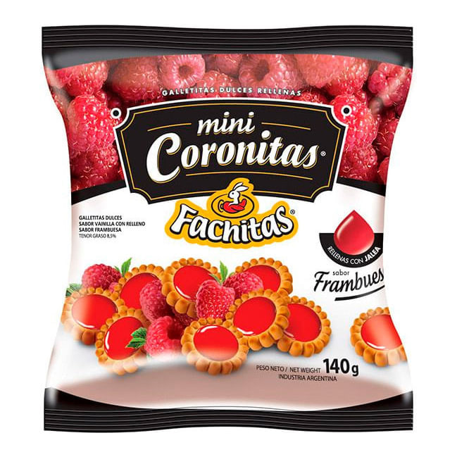 Coronitas frambueza 140 grs