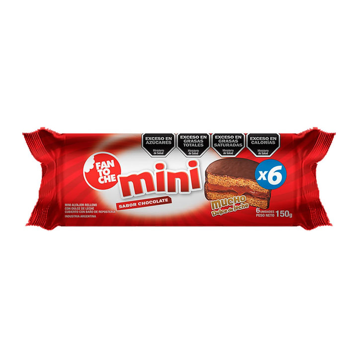 Mini alfajor X 6 un 150 grs