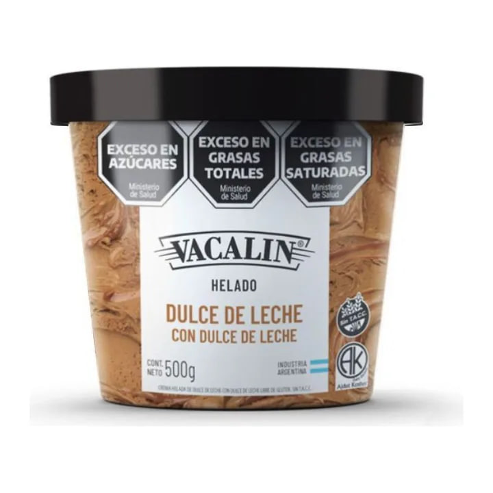 Pote 500 gr — sabor Dulce de leche con dulce de leche