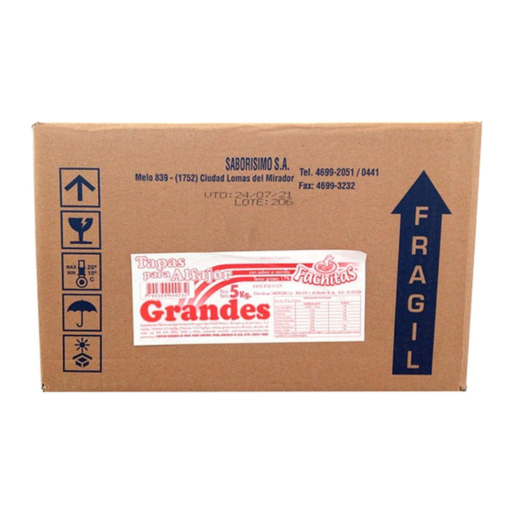 Tapitas de alfajor 5 kg