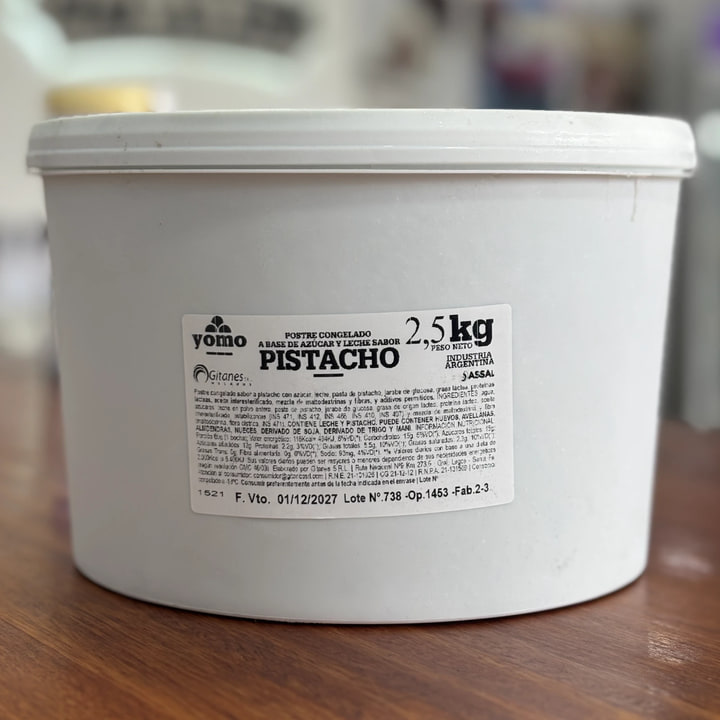 Balde 5 litros YOMO - sabor pistacho
