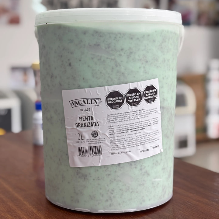 Baldes 10 litros Vacalin — sabor Menta granizada