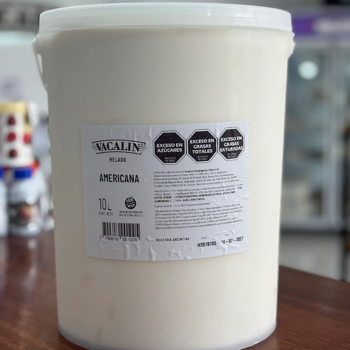 Baldes 10 litros Vacalin — sabor Americana