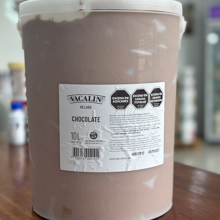 Baldes 10 litros Vacalin — sabor Chocolate