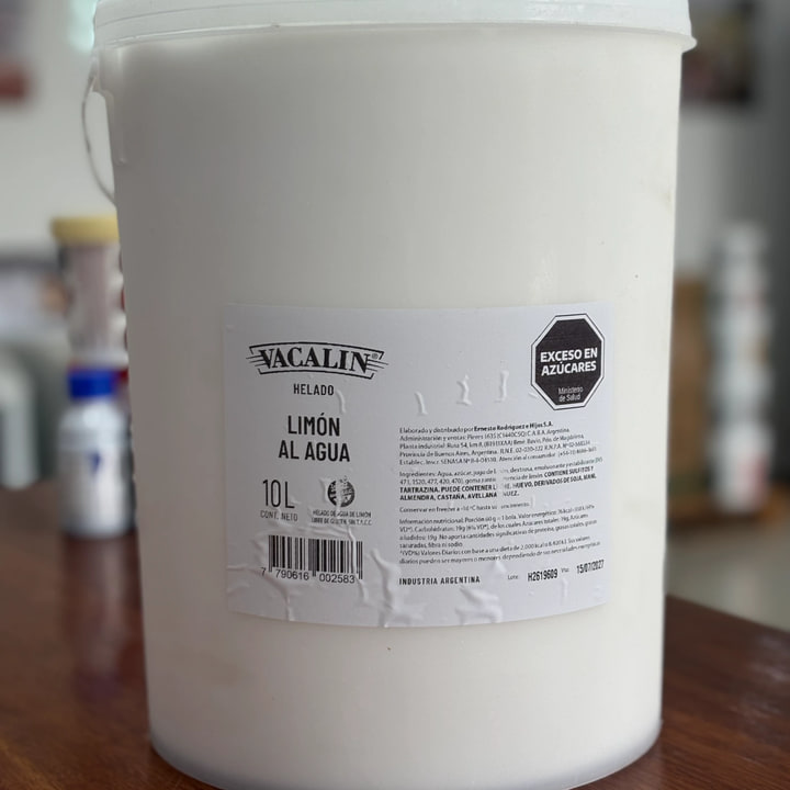 Baldes 10 litros Vacalin — sabor Limón